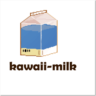 kawaii milk Posters and Art